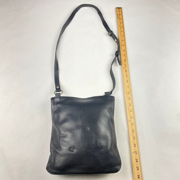 Vintage Y2K Coach 9457 Chelsea Slim Crossbody Bag Purse Black Leather - Picture 16 of 16